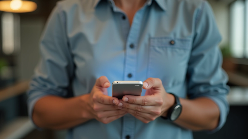 Personne tenant un téléphone intelligent avec application de portefeuille numérique affichée à l'écran